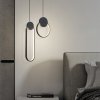 Toolight - LED závesné stropné kruhové svietidlo APP851-CP, čierna, OSW-07020