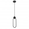 Toolight - LED závesné stropné kruhové svietidlo APP851-CP, čierna, OSW-07020