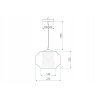 Toolight - závesné svietidlo MARBLE E27 60W APP908-1CP, imitácia mramoru, OSW-06674