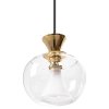 Toolight - Stropná lampa závesná sklenená guľa zlatá APP902-1CP, OSW-06676