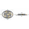 Toolight - Stropná lampa Galaxy White 5xE27 60W APP869-C, biela, OSW-06888