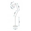 Toolight - Podlahová lampa Reno 1xE27 60W 300216 Diament, čierna, OSW-06963