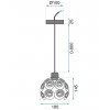 Toolight - Elegantná stropná lampa 1xE27 APP207, chrómová, OSW-00402