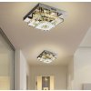 Toolight - LED krištáľová stropná lampa 8W štvorcová 30x30cm APP409-C, teplé svetlo 3000K, OSW-65007