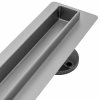 Rea Neo Slim Pro, lineárny odtokový žľab s 360stupňovým sifónom 70cm, nerez, REA-G8401