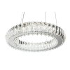 Toolight, Krištáľové LED závesné svietidlo APP1040-CP + diaľkové ovládanie, chrómová, OSW-09473