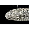 Toolight, Krištáľové LED závesné svietidlo APP1040-CP + diaľkové ovládanie, chrómová, OSW-09473