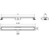 Mexen Flat M33 nerezový sprchový žľab 70 cm, zlatá, 1533070-15