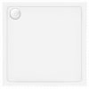 Rea Savoy, akrylátová štvorcová sprchová vanička 80x80x6 cm + sifón, biela, REA-K1906
