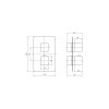 370 element zewnetrzny do box a termostatycznego bxy x44t chrom zaokraglone