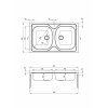 3292 1 zlew tango satyna z listwa przyscienna 2k b o 800x500x130 2 osprzet