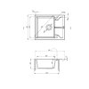 3460 1 zlew andante antracyt metalik granit 1k z ko 590x490x194 3 5 osprzet space saver