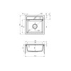 3952 1 zlew zorba alabaster granit 1k b o 440x440x184 3 5 osprzet space saver