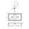 4075 2 zlew zorba grafitowy granit 2k b o 780x435x180 3 5 osprzet space saver bateria nemezja z wylewka u