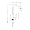 4075 zlew zorba grafitowy granit 2k b o 780x435x180 3 5 osprzet space saver bateria nemezja z wylewka u