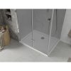 Mexen Lima, sprchový kút so skladacími dverami 90 (dvere) x 120 (stena) cm, 6mm šedé sklo, chrómový profil + slim sprchová vanička biela + chrómový sifón, 856-090-120-01-40-4010