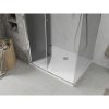 Mexen Lima, sprchový kút so skladacími dverami 90 (dvere) x 120 (stena) cm, 6mm šedé sklo, chrómový profil + slim sprchová vanička biela + chrómový sifón, 856-090-120-01-40-4010