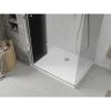 Mexen Lima, sprchový kút so skladacími dverami 90 (dvere) x 120 (stena) cm, 6mm šedé sklo, chrómový profil + slim sprchová vanička biela + chrómový sifón, 856-090-120-01-40-4010