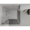 Mexen Roma, sprchovací kút s 1-krídlovými dverami 70 (dvere) x 70 (stena) cm, 6mm šedé sklo, chrómový profil + slim sprchová vanička 5cm biela, 854-070-070-01-40-4010