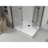 Mexen Lima Duo, sprchovací kút s 2-krídlovými skladacími dverami 90 (dvere) x 80 (dvere) cm, 6mm číre sklo, čierny profil + slim sprchová vanička 5cm biela s čiernym sifónom, 856-090-080-70-02-4010B
