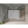 Mexen Omega, sprchový kút s posuvnými dverami 120 (dvere) x 100 (stena) cm, 8mm šedé sklo, chrómový profil + slim sprchová vanička biela + chrómový sifón, 825-120-100-01-40-4010