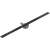 Mexen Flat Super Slim, super tenký odtokový žľab s 360° rotačným sifónom 120 cm, čierna matná, 1751120