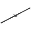 Mexen Flat Super Slim, super tenký odtokový žľab s 360° rotačným sifónom 160 cm, čierna matná, 1751160