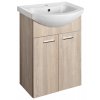 Sapho, ZOJA umývadlová skrinka 50,5x74x30cm, dub platin, 51057