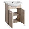 Sapho, ZOJA umývadlová skrinka 50,5x74x30cm, dub platin, 51057