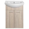 Sapho, ZOJA umývadlová skrinka 50,5x74x30cm, dub platin, 51057