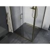 Mexen Apia, sprchový kút s posuvnými dverami 105 (dvere) x 70 (stena) cm, 6mm číre sklo, zlatý profil, 840-105-070-50-00