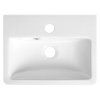 Bruckner, keramické umývadlo 37x28 cm, biela, 201.129.0