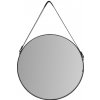Tutumi, okrúhle zrkadlo na pásiku 60 cm CFZL-MR060, čierna, HOM-09000
