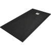 Mexen Stone+, obdĺžniková vanička z minerálneho kompozitu 200 x 80 cm, čierna matná, 44708020