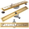 Rea Pro, lineárny odtokový žľab 60cm GREEK, zlatá lesklá, REA-G8027