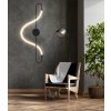 Toolight, LED nástenné svietidlo Long Black APP857-W, čierna-biela, OSW-04032