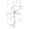 Invena Esla, sprchový stĺp s termostatickou batériou, chróm, INV-AU-94-D01-C