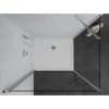 Mexen Pretoria, sprchovací kút 90 (dvere) x 110 (stena) cm, 6mm číre sklo, chrómový profil + biela sprchová vanička, 852-090-110-01-00-4010