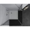 Mexen Pretoria, sprchovací kút 100 (dvere) x 100 (stena) cm, 6mm šedé sklo, chrómový profil + biela sprchová vanička, 852-100-100-01-40-4010