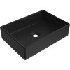 Mexen Goya, umývadlo na dosku 45 x 32 cm, čierna matná, 22184585