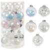 Tutumi, priehľadné vianočné ozdoby na stromček 20ks SYSD1688-059, CHR-08411