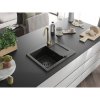 Mexen Enzo, granitový drez 576x465x174 mm, 1-komorový, zlatá batéria Telma, čierna-zlatá metalíza, 6506-75-670200-50-B