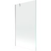 Mexen Next, vaňová  zástena 1-krídlová 90 x 150 cm, fixné krídlo, 6 mm číre sklo, chrómový profil, 895-090-000-00-00-01