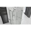 Rea Look, štvrťkruhový sprchovací kút 80x100x190 cm, 5mm číre sklo, chrómový profil, REA-K7901