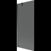 Mexen Next, vaňová zástena 1-krídlová 80 x 150 cm, fixné krídlo, 6 mm šedé sklo, čierny profil, 895-080-000-00-40-70