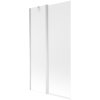 Mexen Flip, vaňová zástena 1-krídlová 100 x 150 cm, otočné krídlo, 6 mm námraza sklo, chrómový profil, 894-100-101-01-30