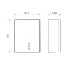 NOFER, Bezdotykový elektrický sušič rúk 220-240V, 2050W, 218x284x102 mm, nerez mat, 01481.S