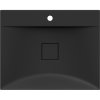Mexen Poli, umývadlo na dosku z konglomerátu 1/O 60 x 48 cm, čierna matná, 23026071