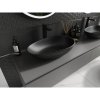 Mexen Nora, umývadlo na dosku z konglomerátu 60 x 38 cm, čierna matná, 23056071