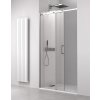 Polysan, THRON LINE SQUARE sprchové dveře 1600 mm, hranaté pojezdy, čiré sklo, TL5016-5002